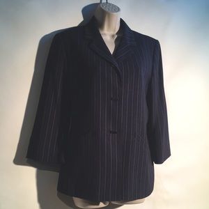 Navy Pinstripe pantsuit size 10